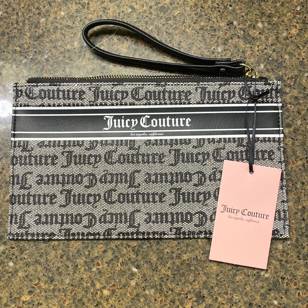 Juicy Couture Gothic Wristlet Black Wallet